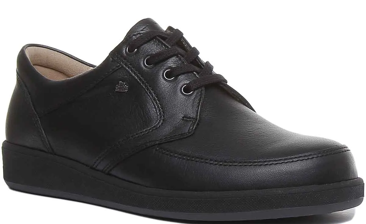 Finn Comfort Edmonton Zapatos de cordón para hombre en negro