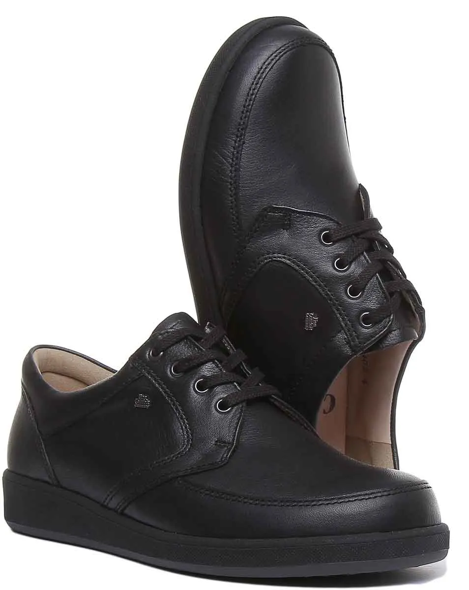 Finn Comfort Edmonton Zapatos de cordón para hombre en negro
