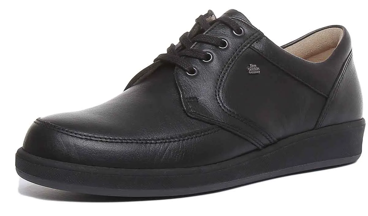 Finn Comfort Edmonton Zapatos de cordón para hombre en negro