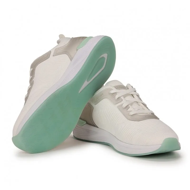 FLUCHOS Time AT107 Negro rosa y Blanco. Deportivo Atom cordones mujer