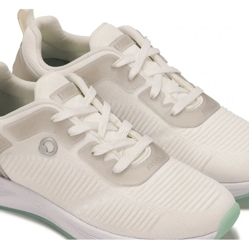 FLUCHOS Time AT107 Negro rosa y Blanco. Deportivo Atom cordones mujer