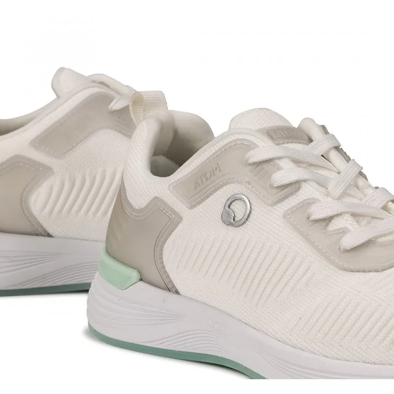 FLUCHOS Time AT107 Negro rosa y Blanco. Deportivo Atom cordones mujer