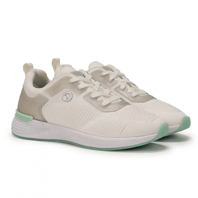 FLUCHOS Time AT107 Negro rosa y Blanco. Deportivo Atom cordones mujer