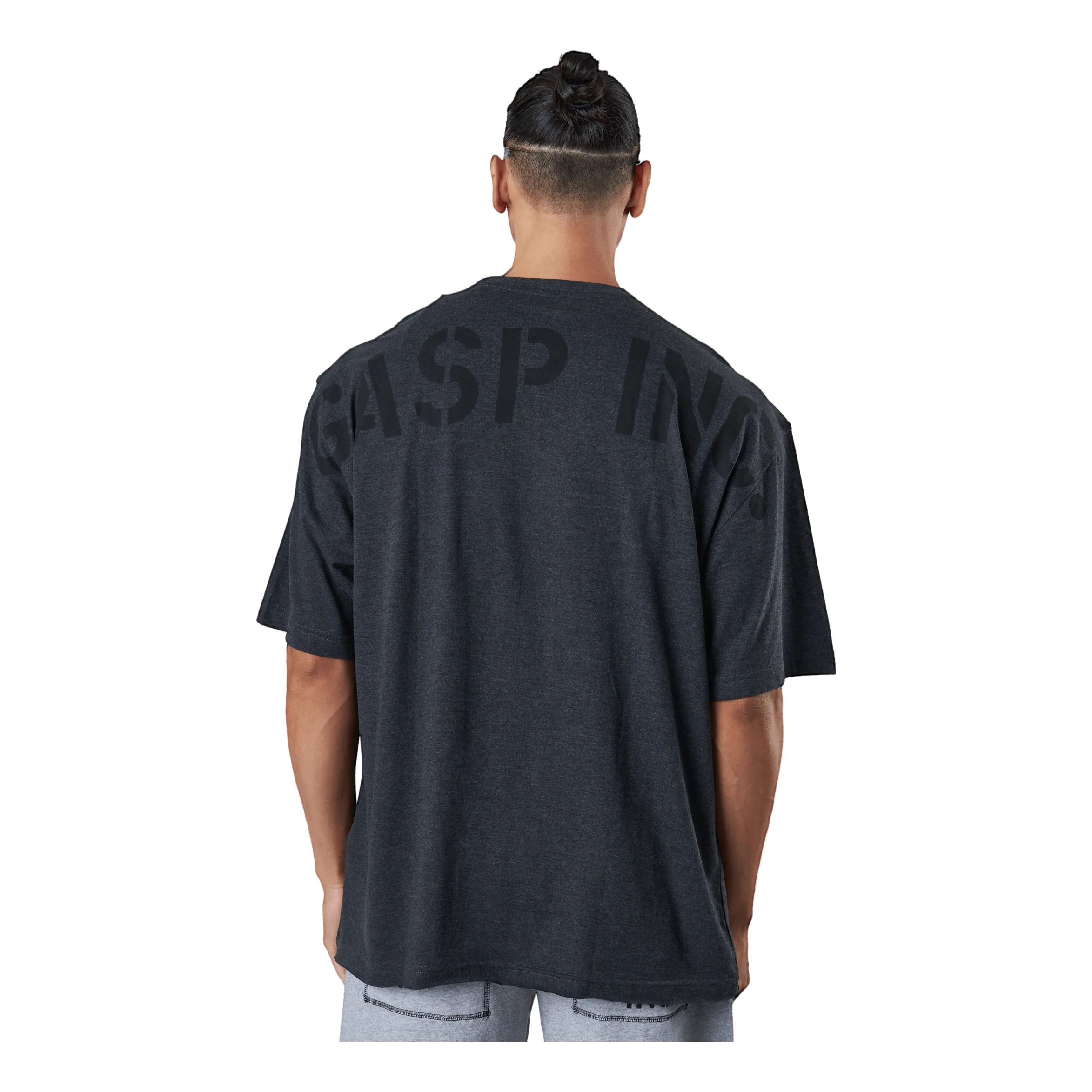 Gasp Division Iron Tee Dark Grey Melange