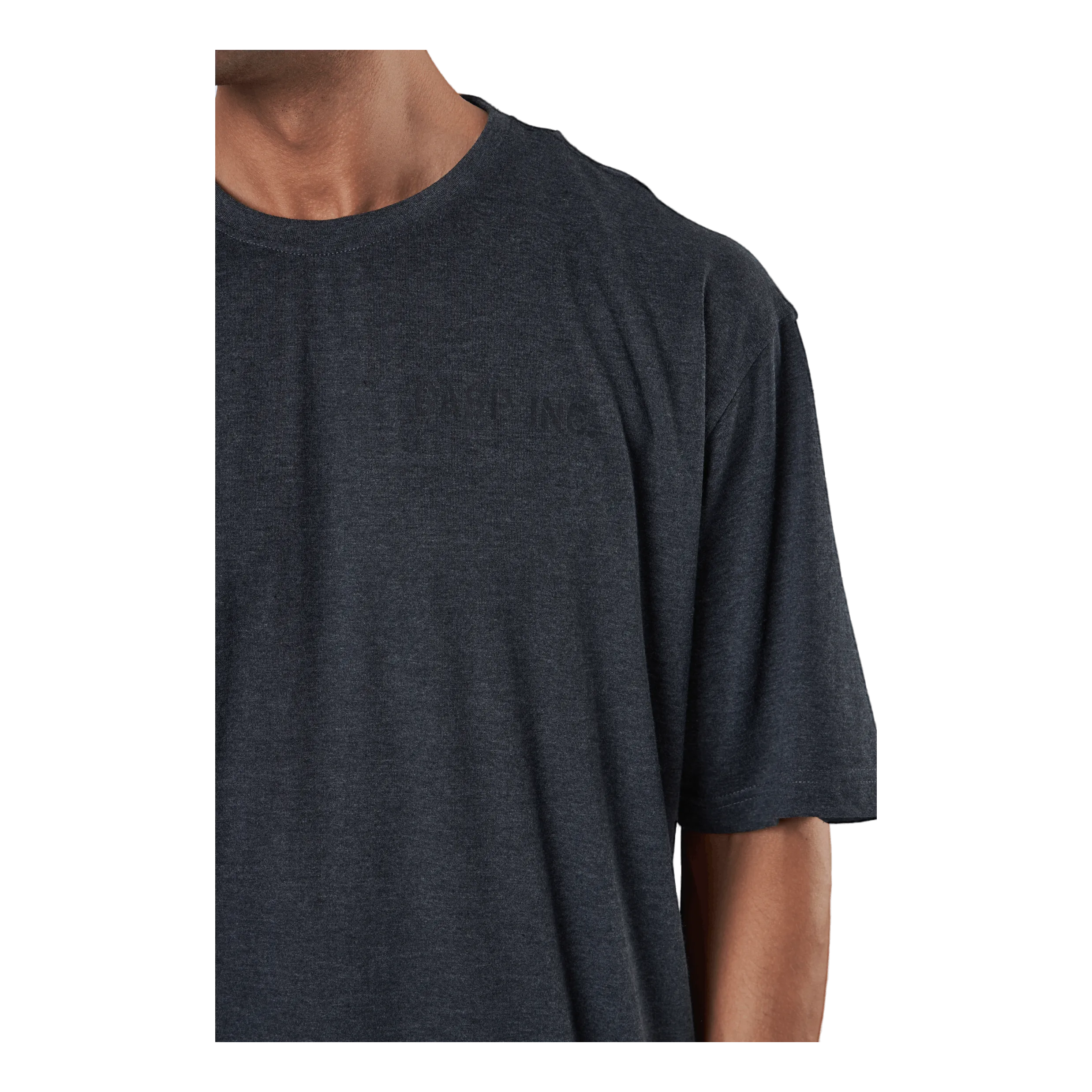 Gasp Division Iron Tee Dark Grey Melange