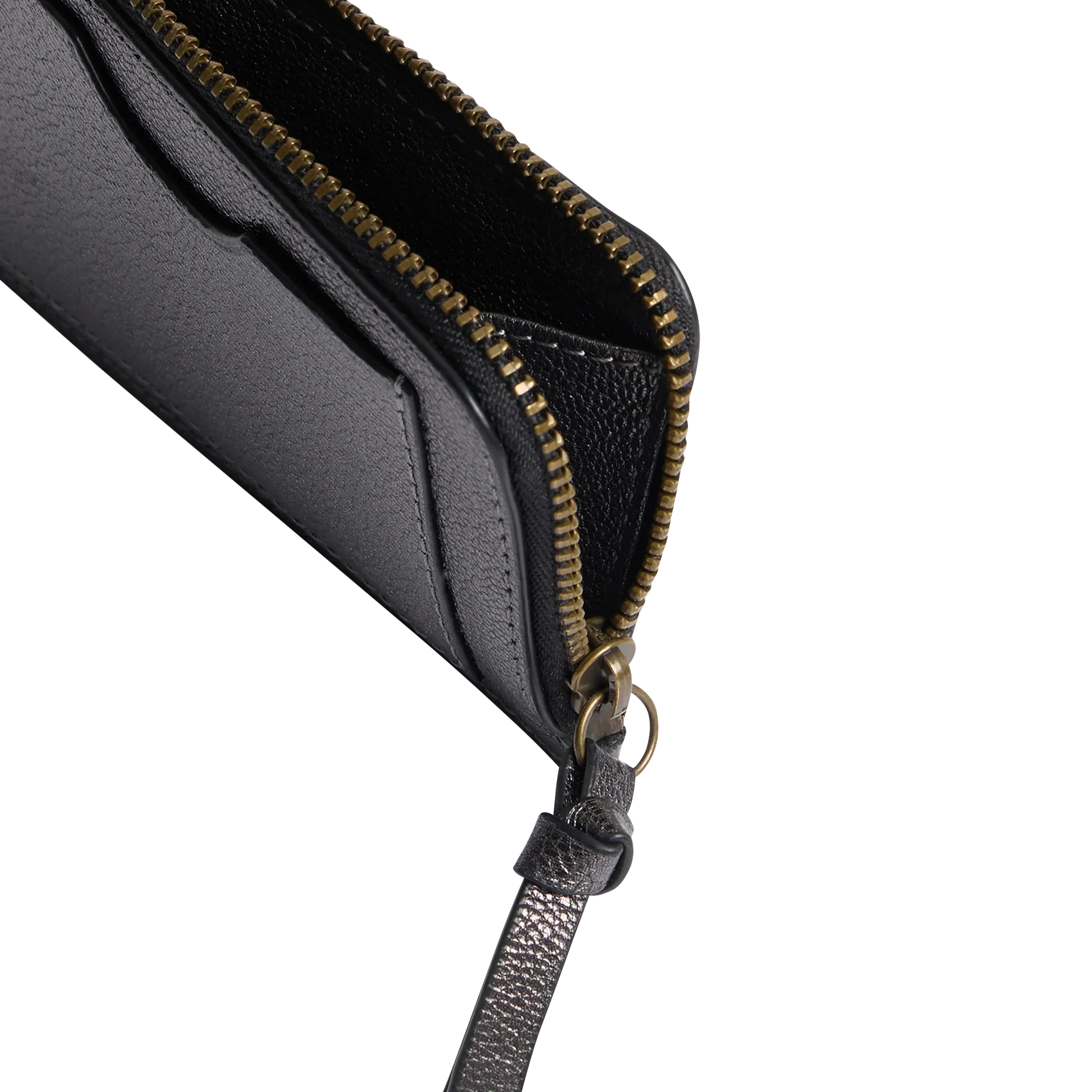 GERARD DAREL LE CARDHOLDER  PORTA TARJETAS DE CUERO EN GRIS
