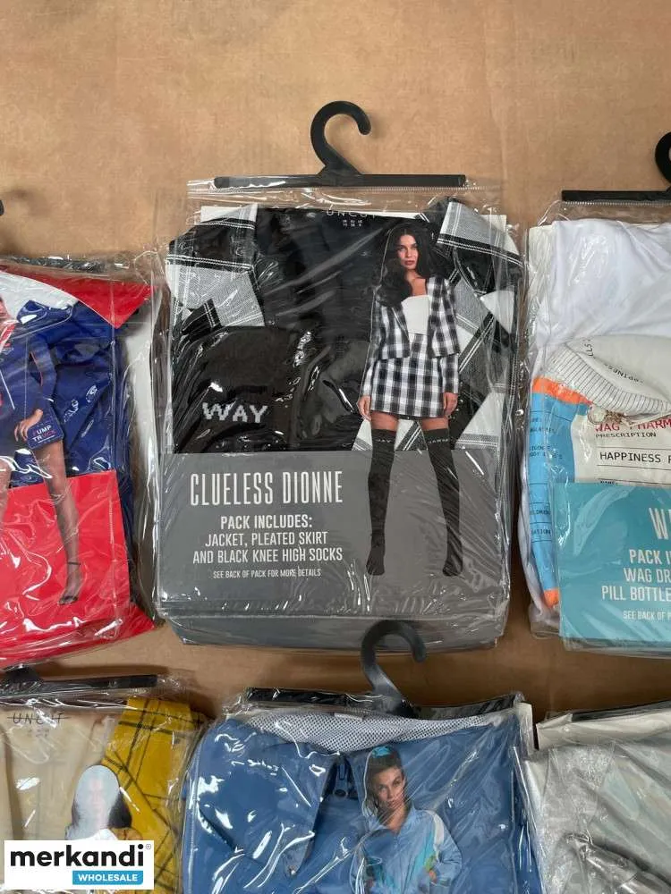 HALLOWEEN / DISFRAZ PARA ADULTOS  NUEVO, EN BOLSAS DE POLIETILENO, CON ETIQUETAS.