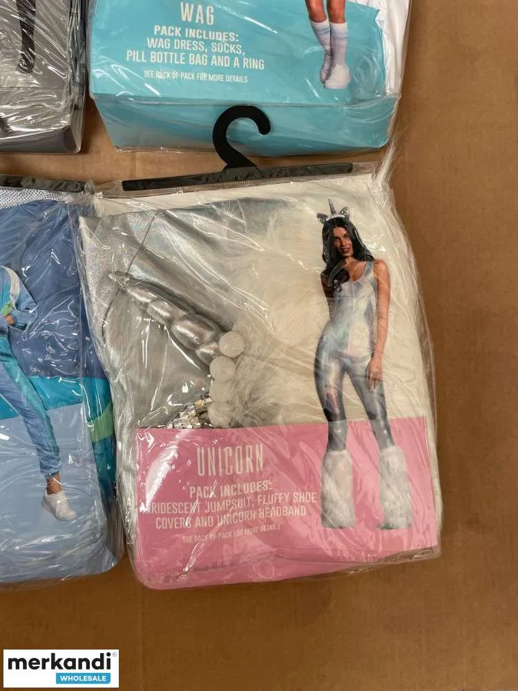 HALLOWEEN / DISFRAZ PARA ADULTOS  NUEVO, EN BOLSAS DE POLIETILENO, CON ETIQUETAS.
