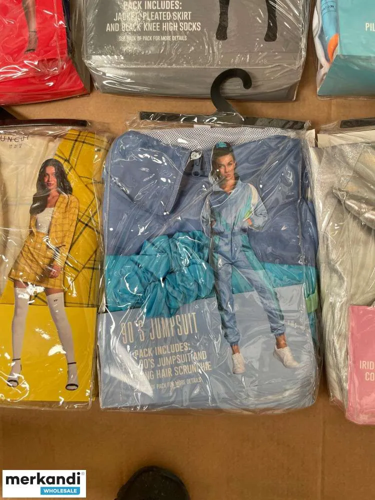 HALLOWEEN / DISFRAZ PARA ADULTOS  NUEVO, EN BOLSAS DE POLIETILENO, CON ETIQUETAS.