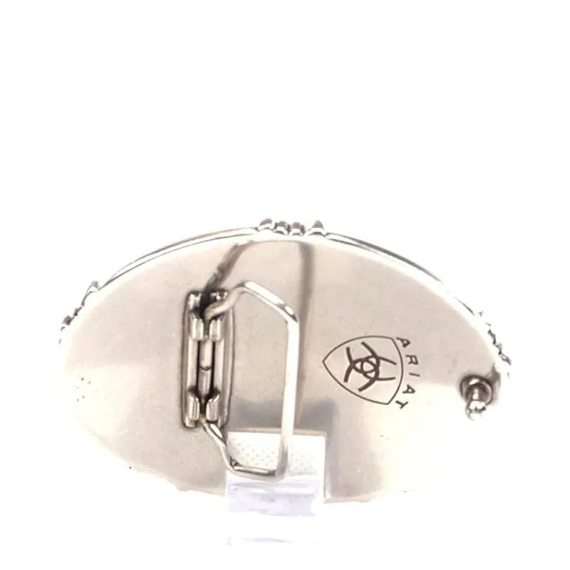 Hebilla Ariat Bull Plata