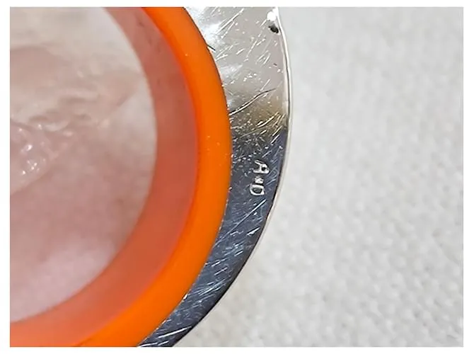 Hermès Anillos Plata Naranja 