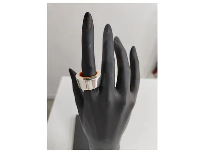Hermès Anillos Plata Naranja 