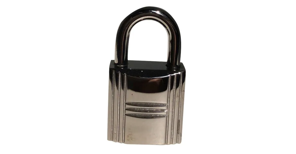 Hermès candado de plata 