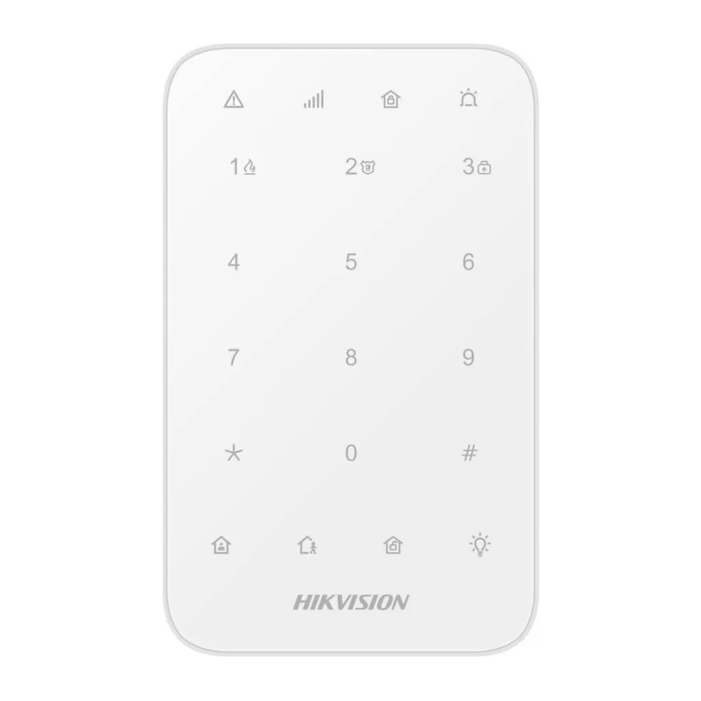 HIKVISION TECLADO INALáMBRICO LED PARA CONFIGURACIóN DE ALARMAS, DSPK1EWB