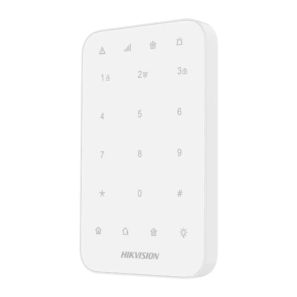 HIKVISION TECLADO INALáMBRICO LED PARA CONFIGURACIóN DE ALARMAS, DSPK1EWB