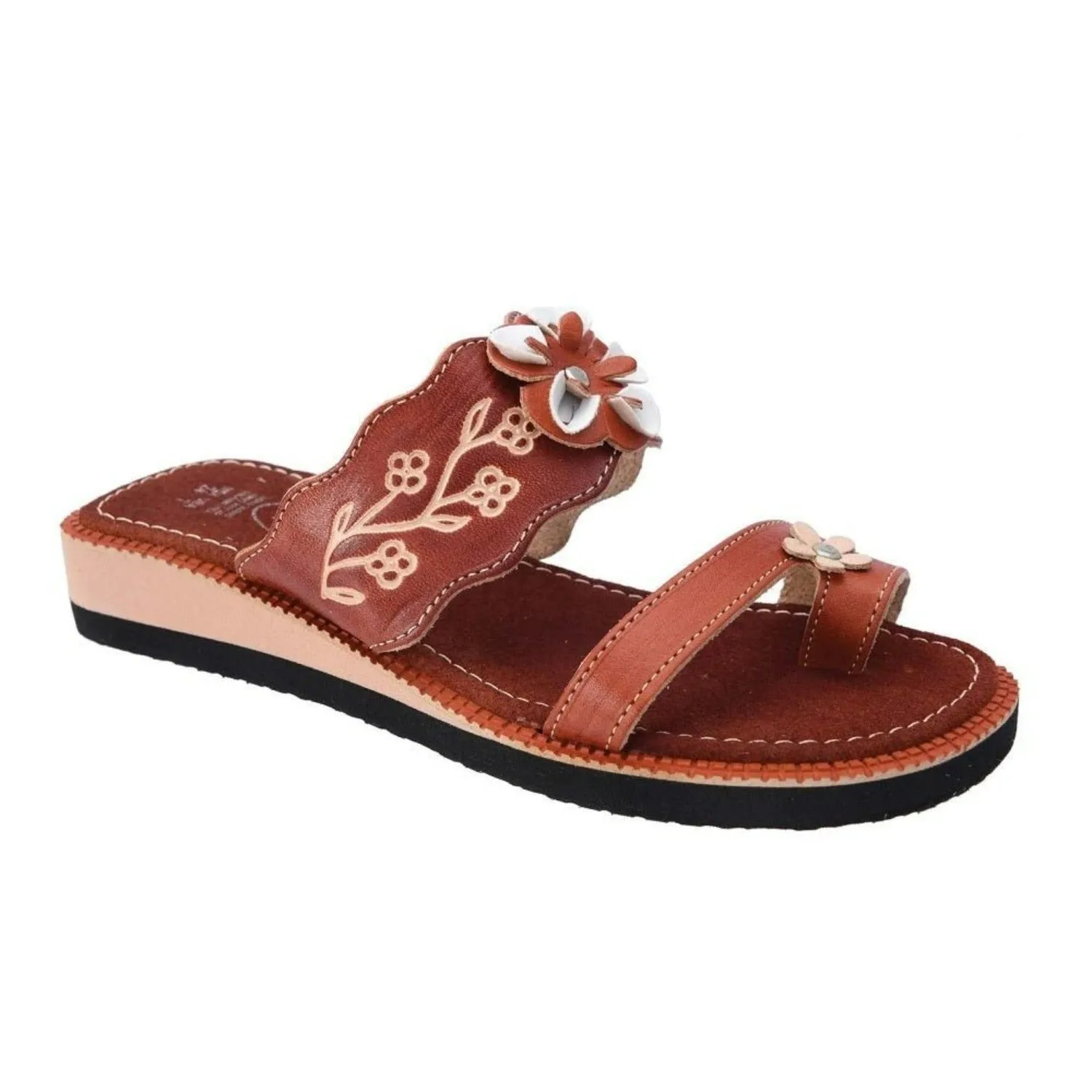 HUARACHES ARTESANALES DE PIEL PARA MUJER IMP35101