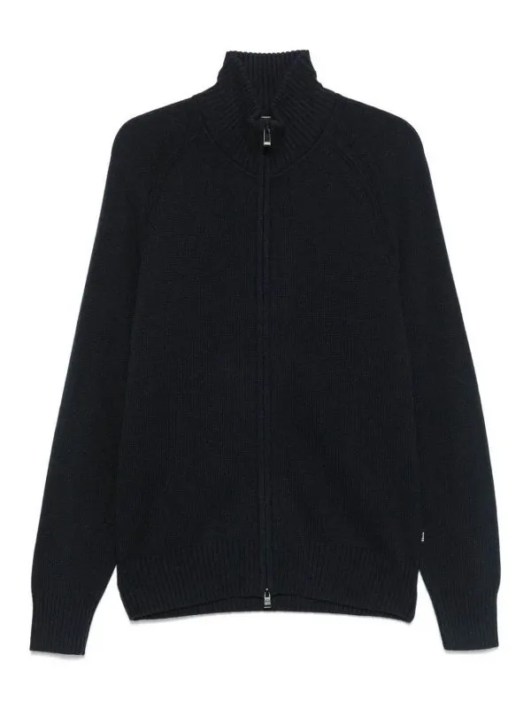 HUGO BOSS SUéTER CUELLO REDONDO  AZUL
