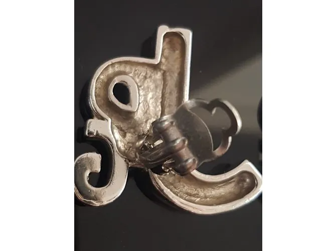 Jean Paul Gaultier Pendientes de clip Plata 