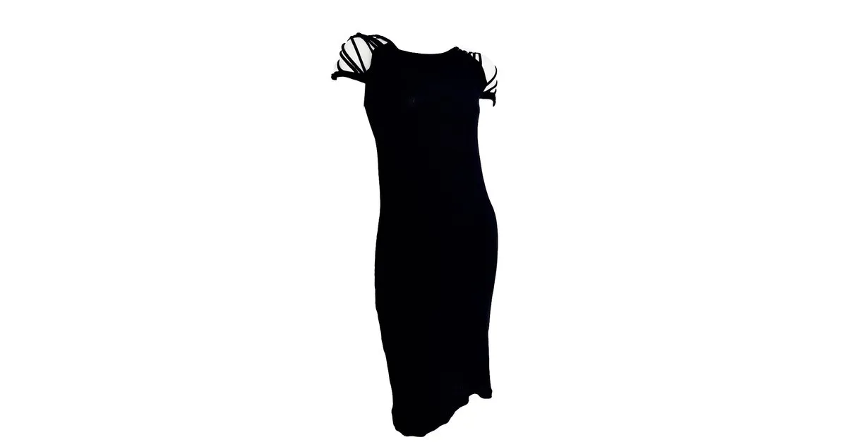 Jean Paul Gaultier Vestido de maille Negro 