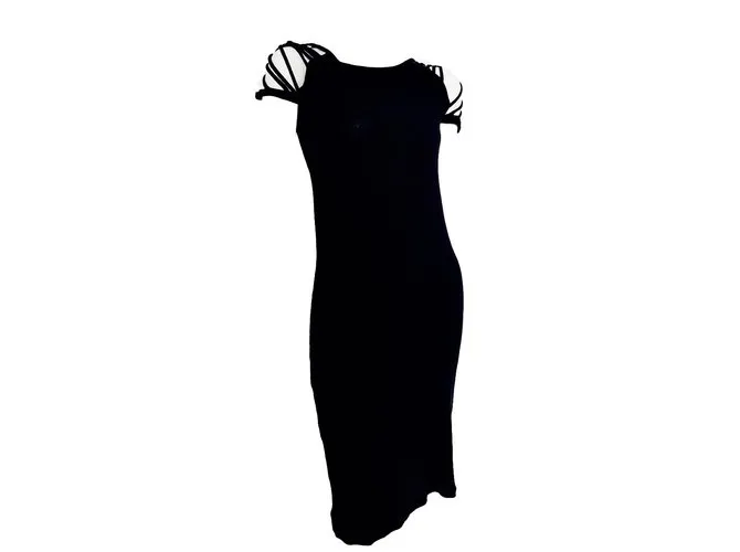 Jean Paul Gaultier Vestido de maille Negro 