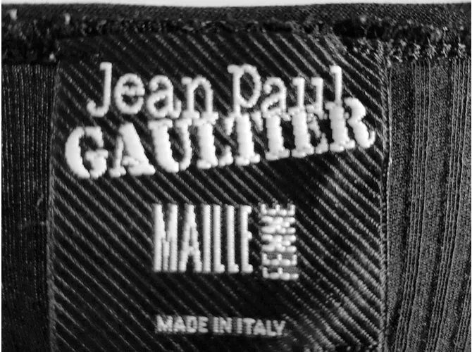 Jean Paul Gaultier Vestido de maille Negro 