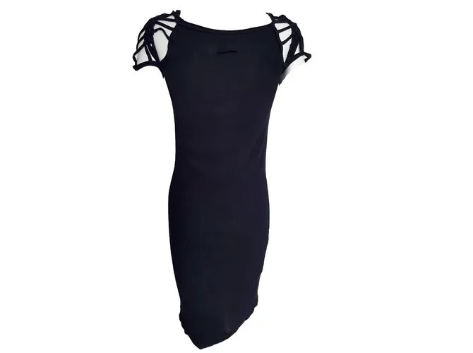 Jean Paul Gaultier Vestido de maille Negro 