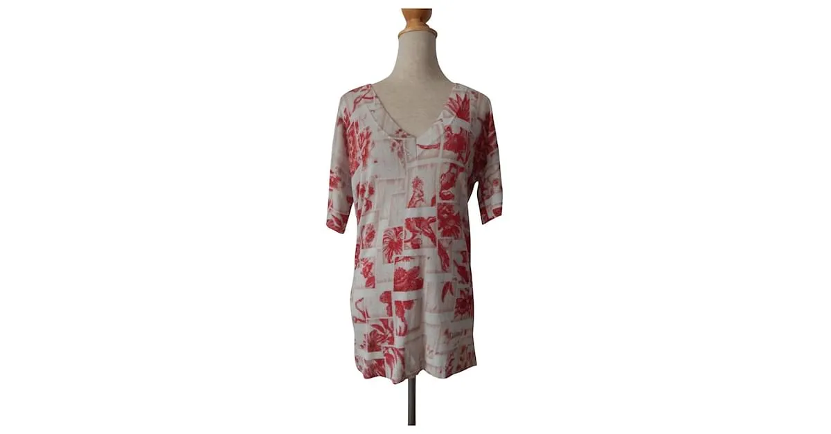 Jersey de manga corta John Galliano XS Roja 