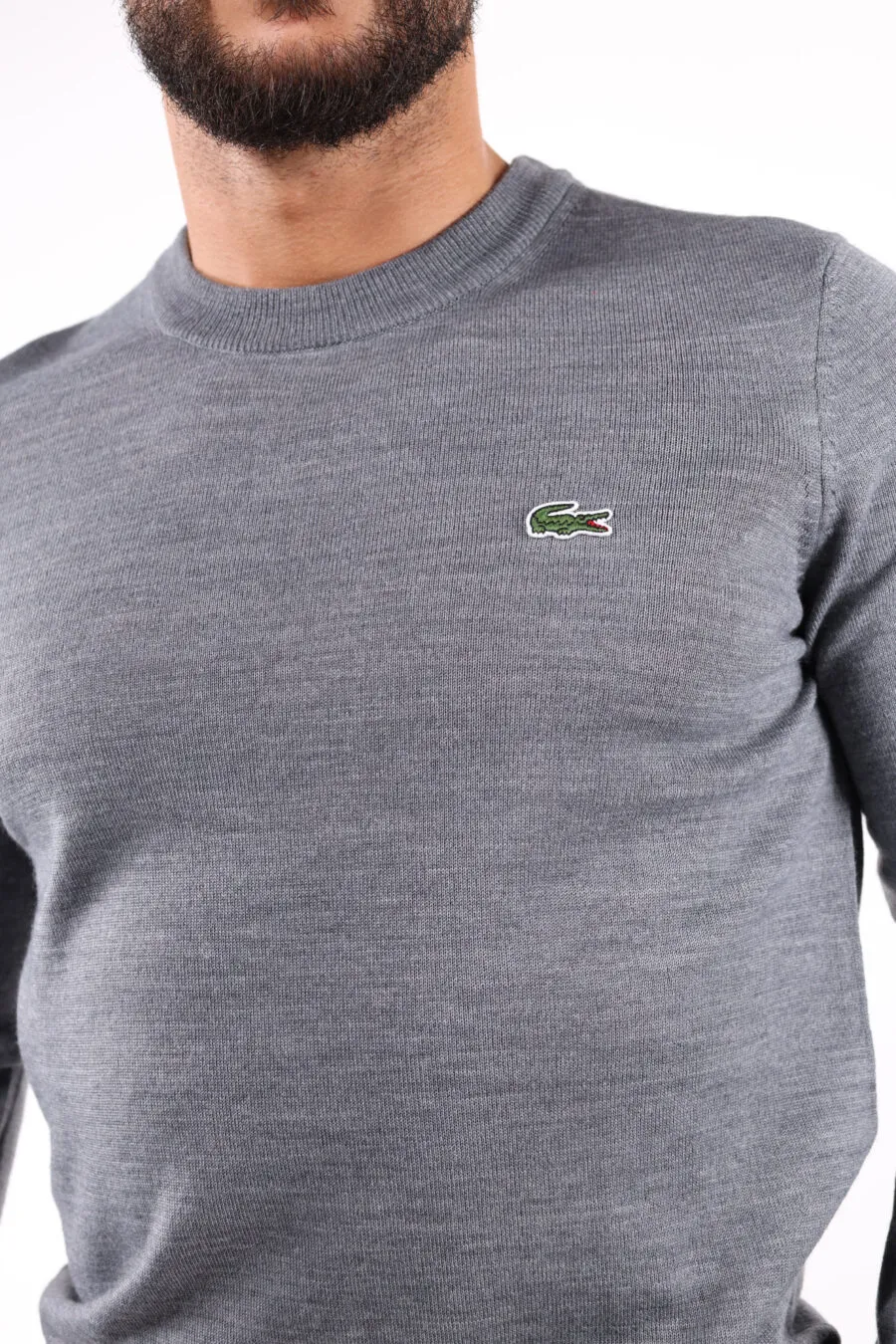 Jersey gris con minilogo 