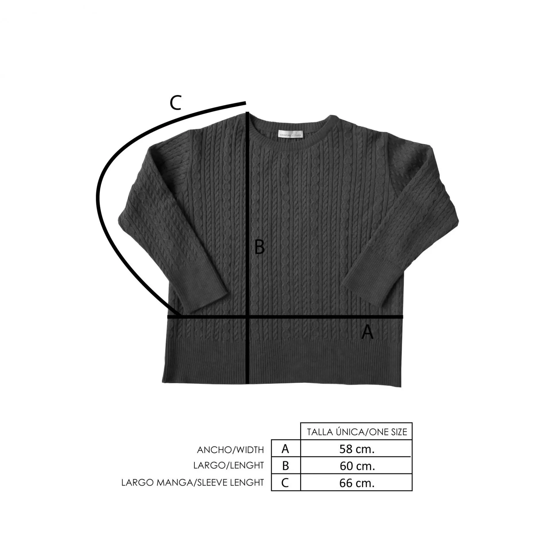 Jersey ochos mujer de lana merino