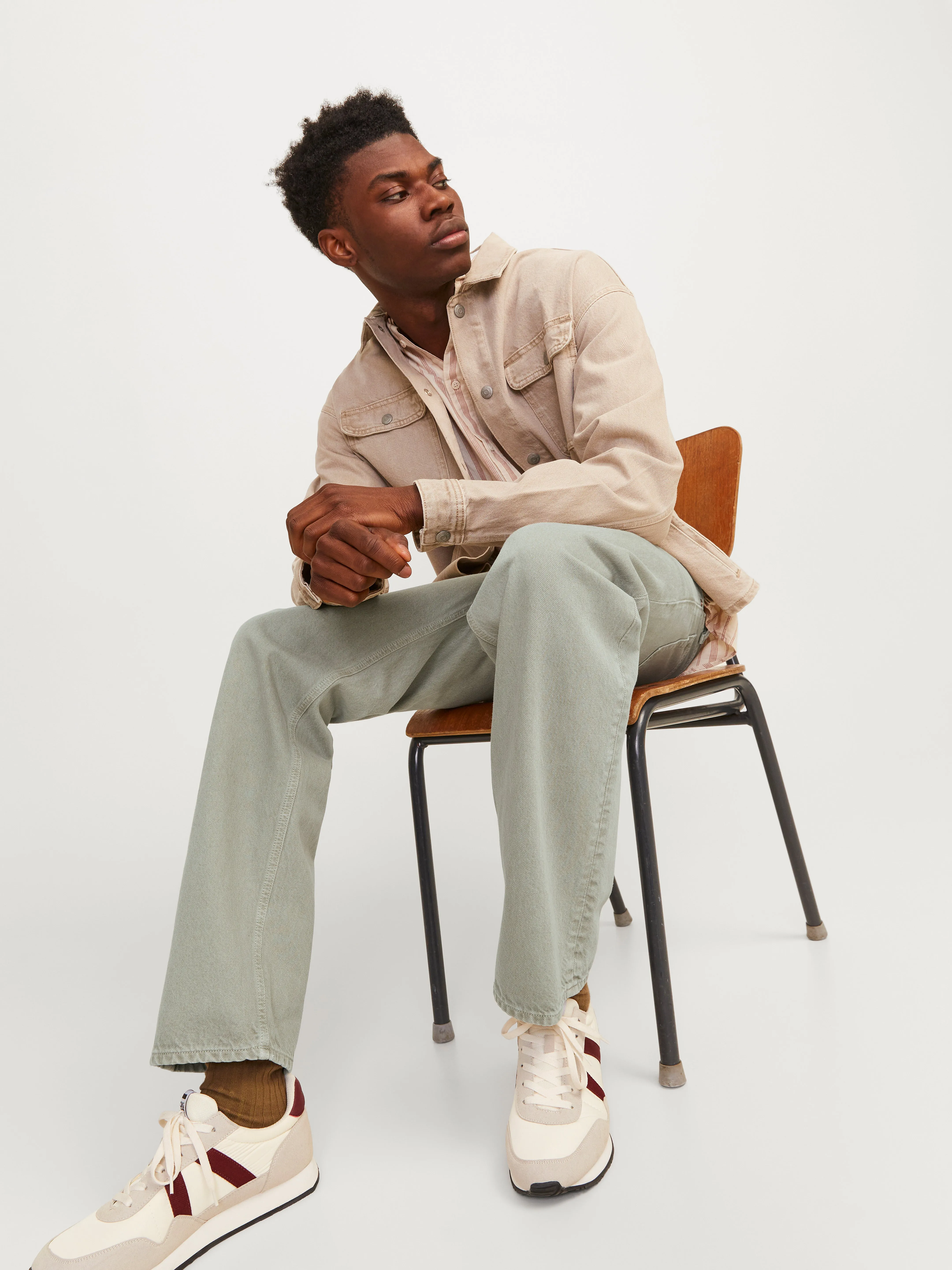 JJIEDDIE JJCOOPER AM 469 Vaqueros Corte loose | Verde intermedio | Jack & Jones®