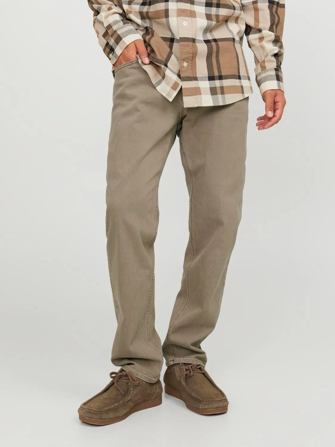 JJIMIKE JJORIGINAL AM 405 BF Vaqueros de corte tapered | Beige | Jack & Jones®