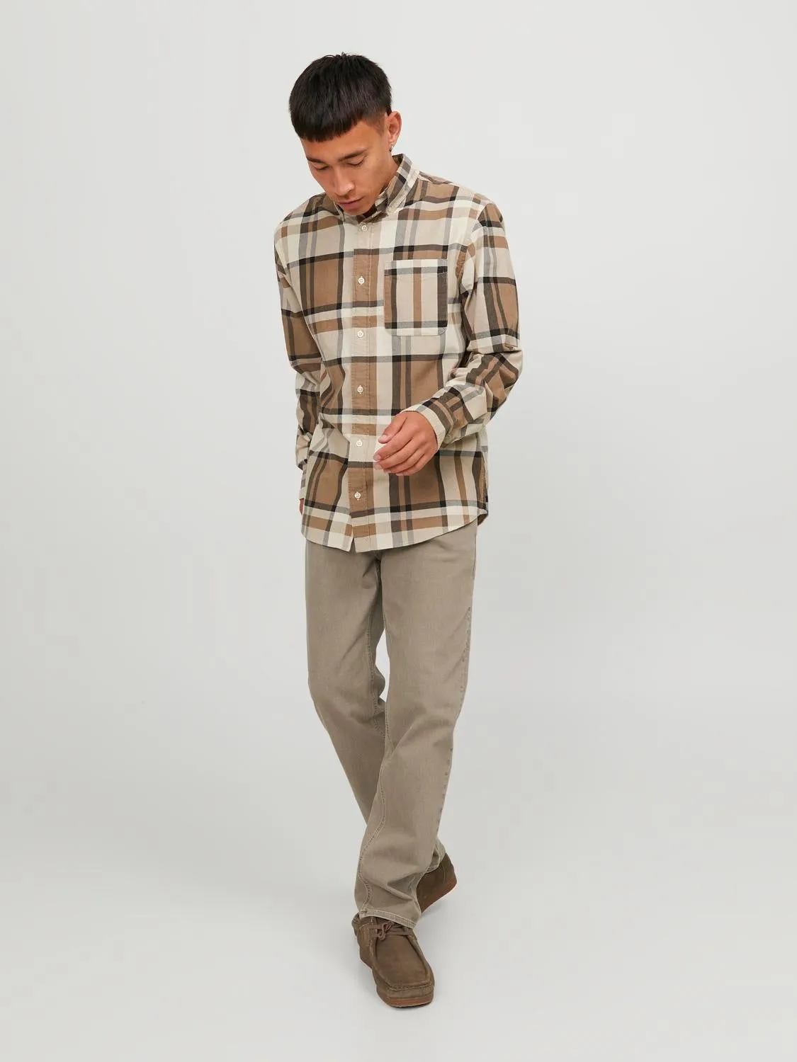 JJIMIKE JJORIGINAL AM 405 BF Vaqueros de corte tapered | Beige | Jack & Jones®