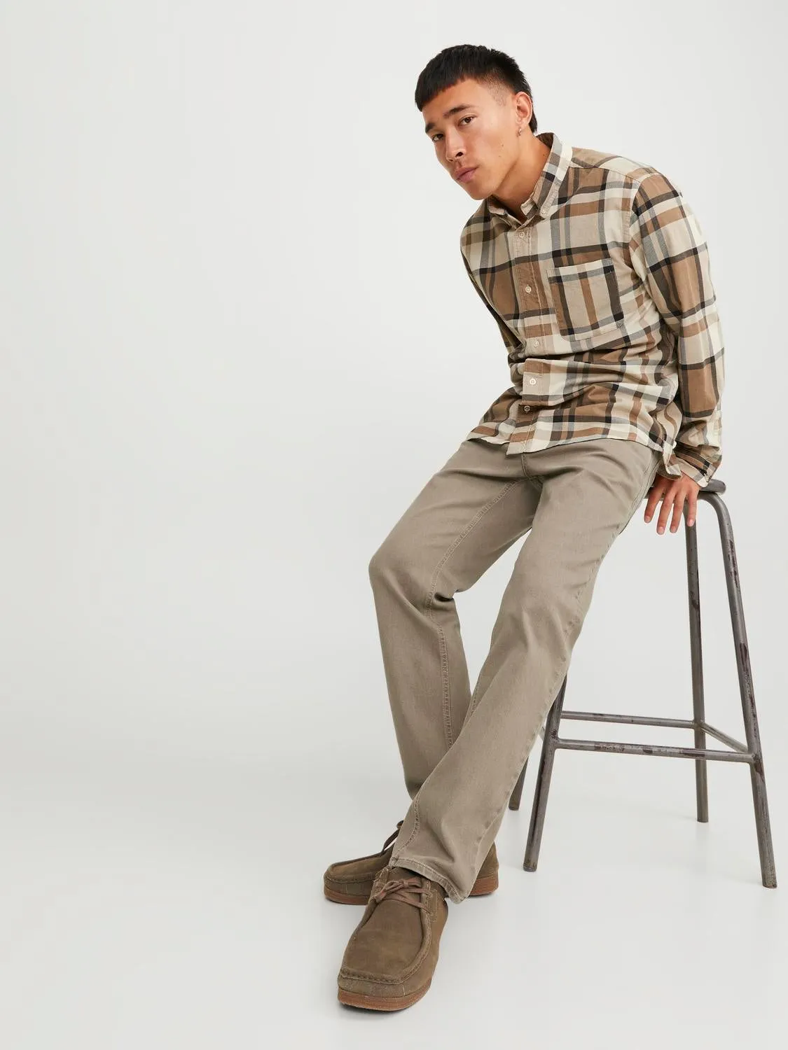 JJIMIKE JJORIGINAL AM 405 BF Vaqueros de corte tapered | Beige | Jack & Jones®