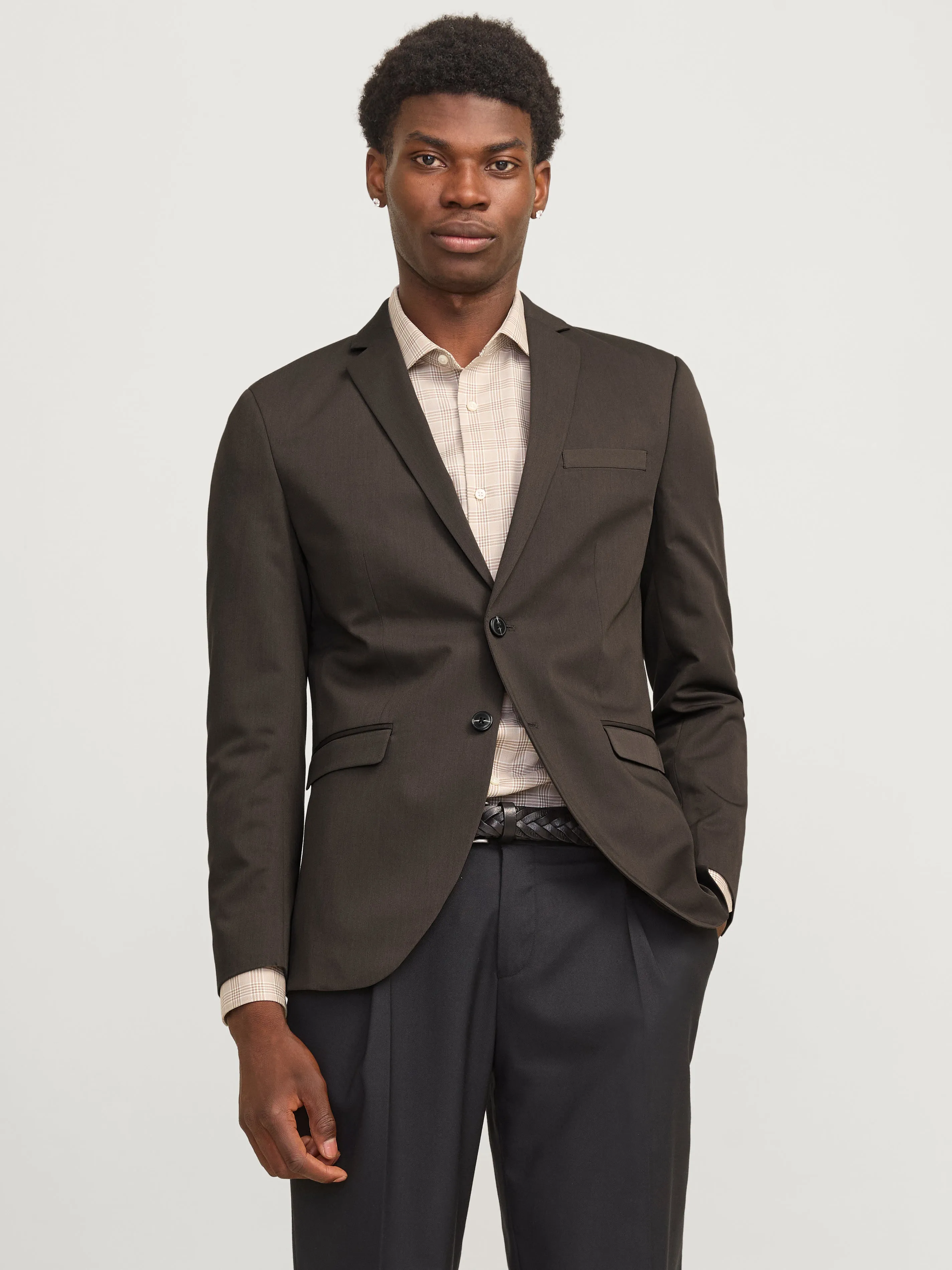 JPRFRANCO Blazers Corte super slim | Marrón claro | Jack & Jones®