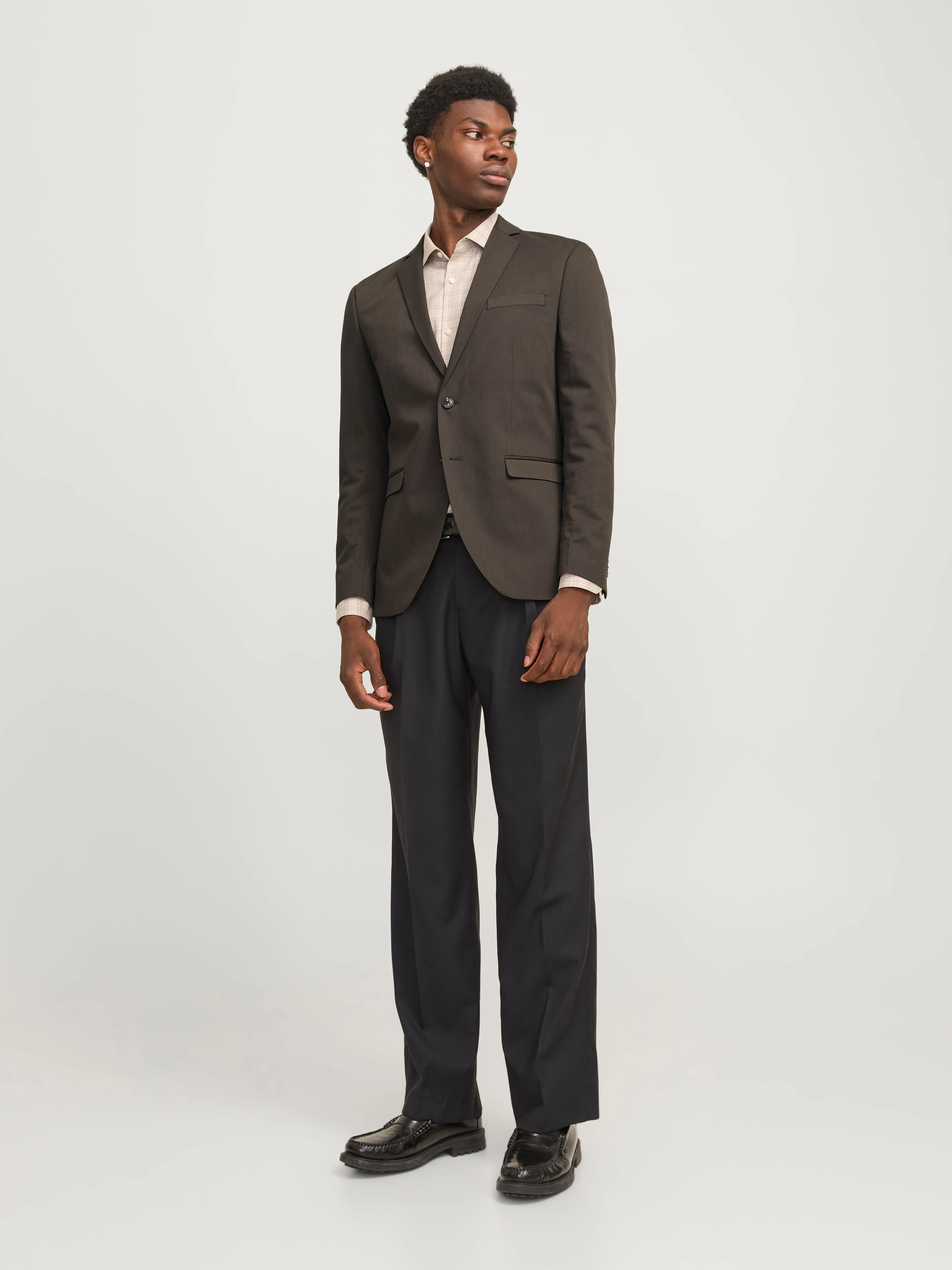 JPRFRANCO Blazers Corte super slim | Marrón claro | Jack & Jones®
