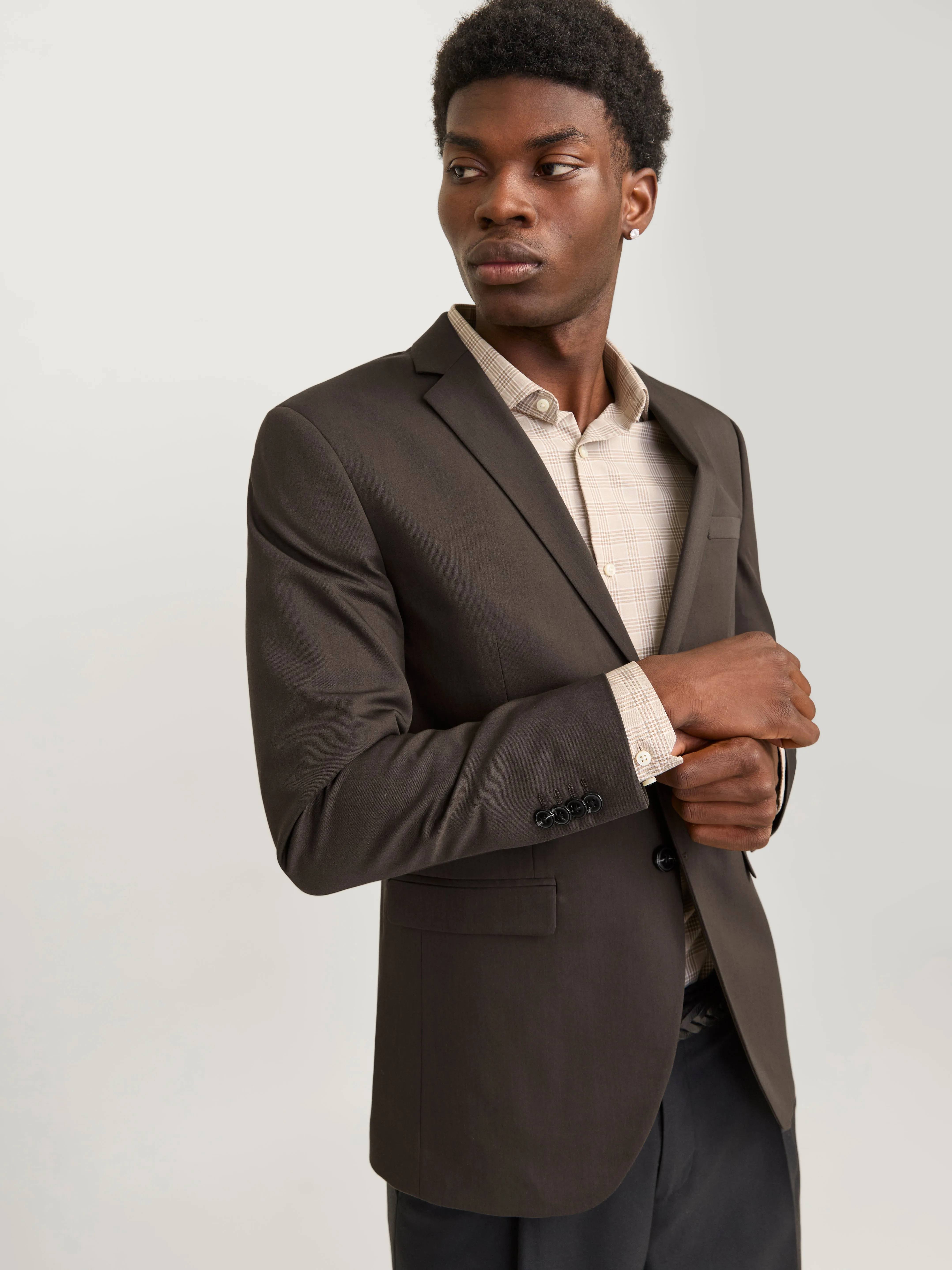 JPRFRANCO Blazers Corte super slim | Marrón claro | Jack & Jones®