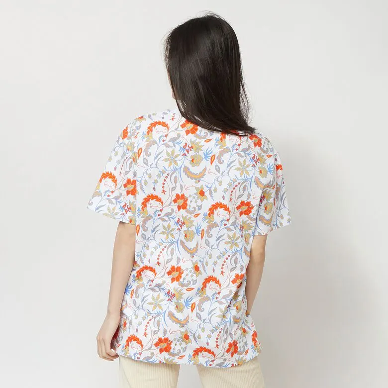 karl kani camiseta small signature flower multicolor