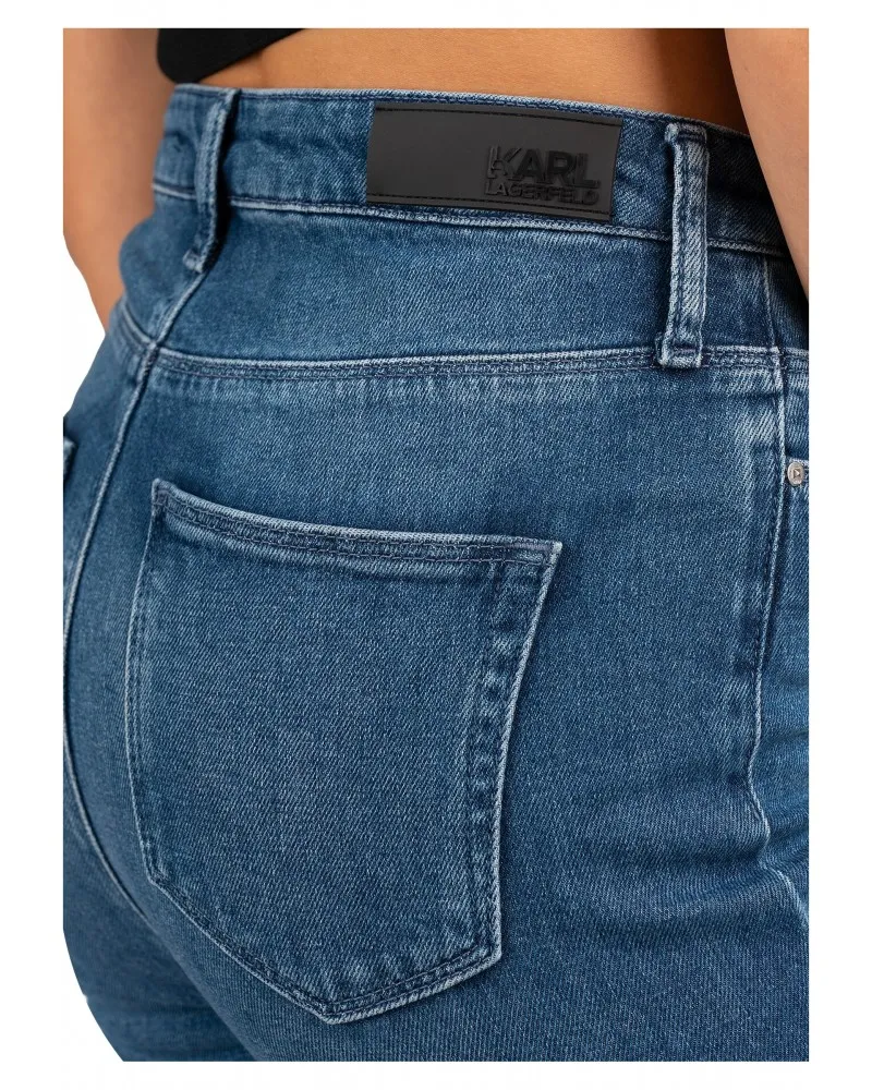 KARL LAGERFELD  VAQUERO SKINNY CON LOGOTIPO EN STRASS