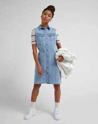 Lee Sveless Dress "Frosted Blue"