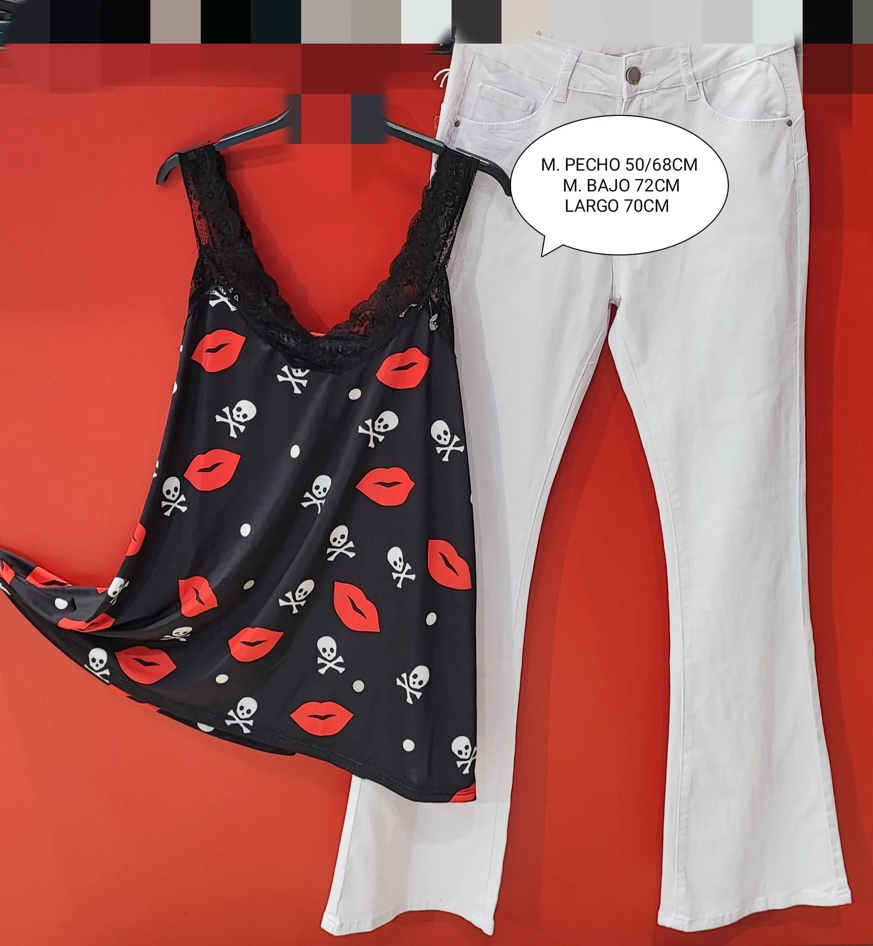Lencera Tirante Estampada Talla grande
