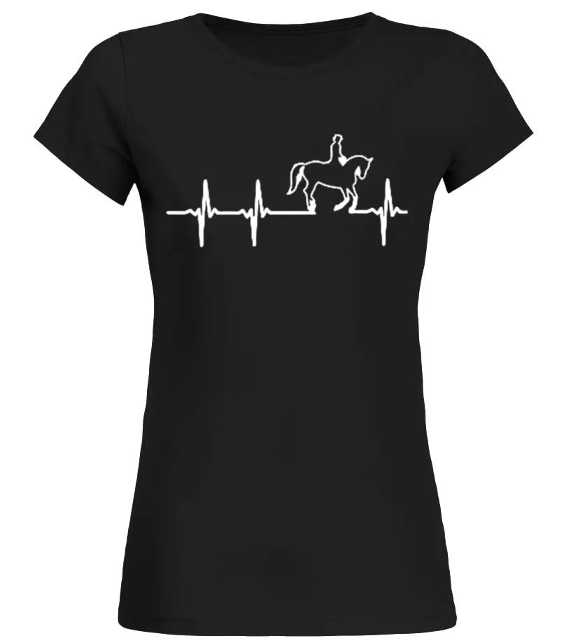 Limited Edition : HORSE  HEARTBEAT Camiseta cuello redondo Mujer
