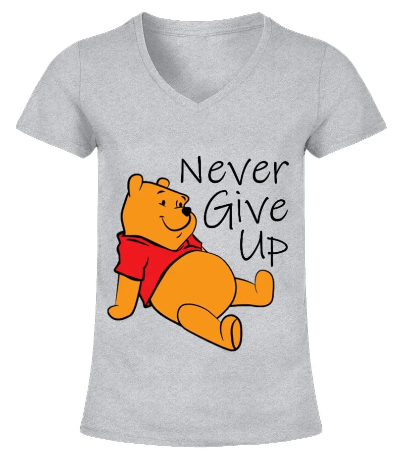LIMITED EDITIONNEVER GIVE UP CAMISETA CUELLO PICO MUJER