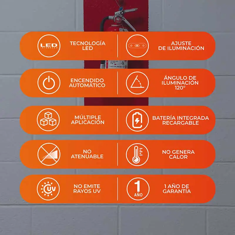 Lámpara LED Emergencia Tecnolite MEBSUTA I 0.5 W Luz Día