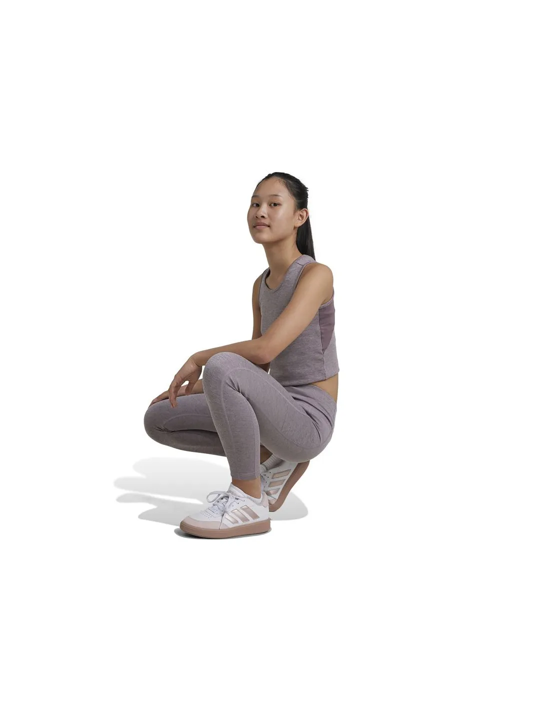 Mallas de Fitness adidas Optime Luxe 7/8 Niña Morado