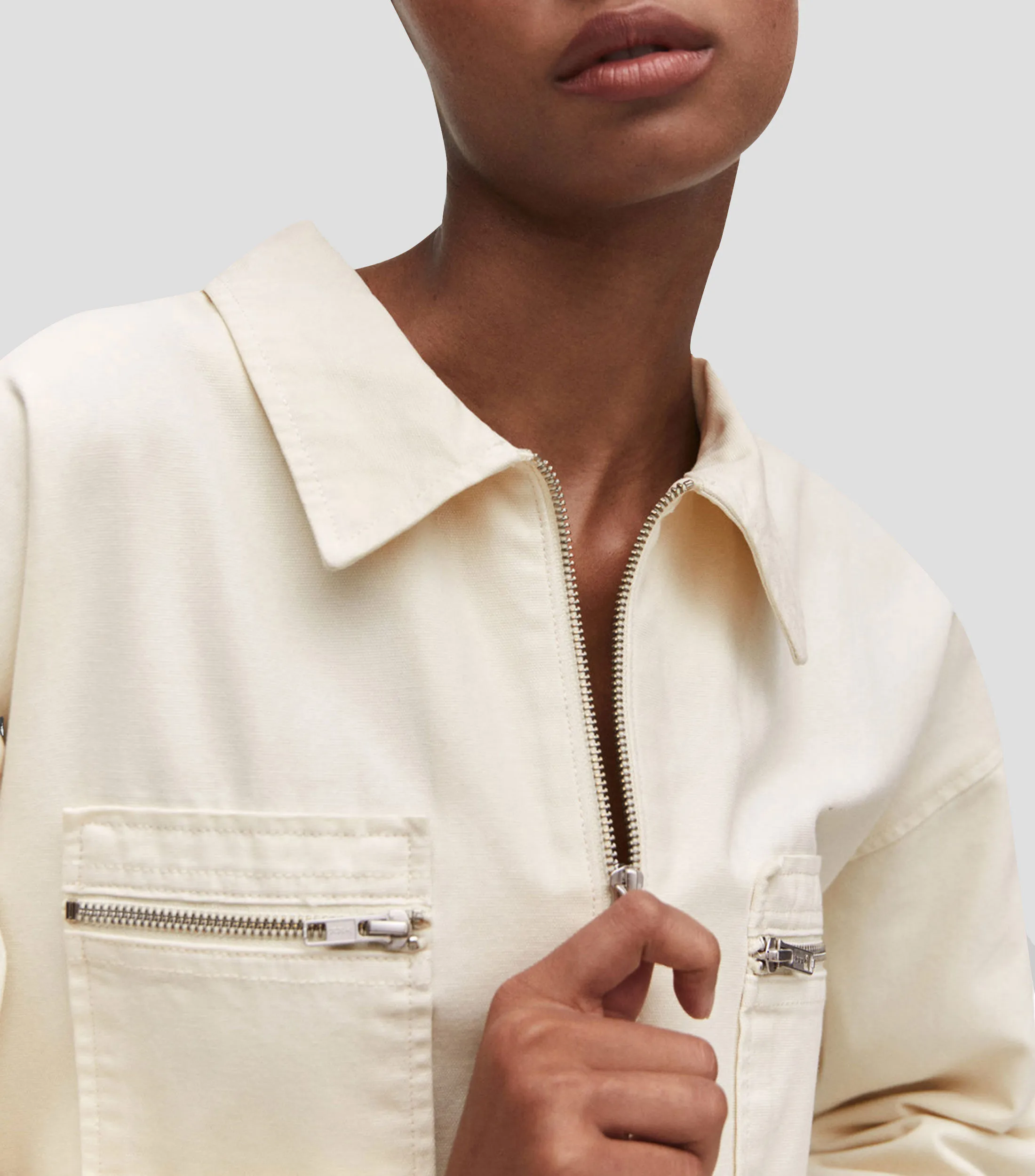 Mango Jumpsuit de corte recto en mezclilla Mujer