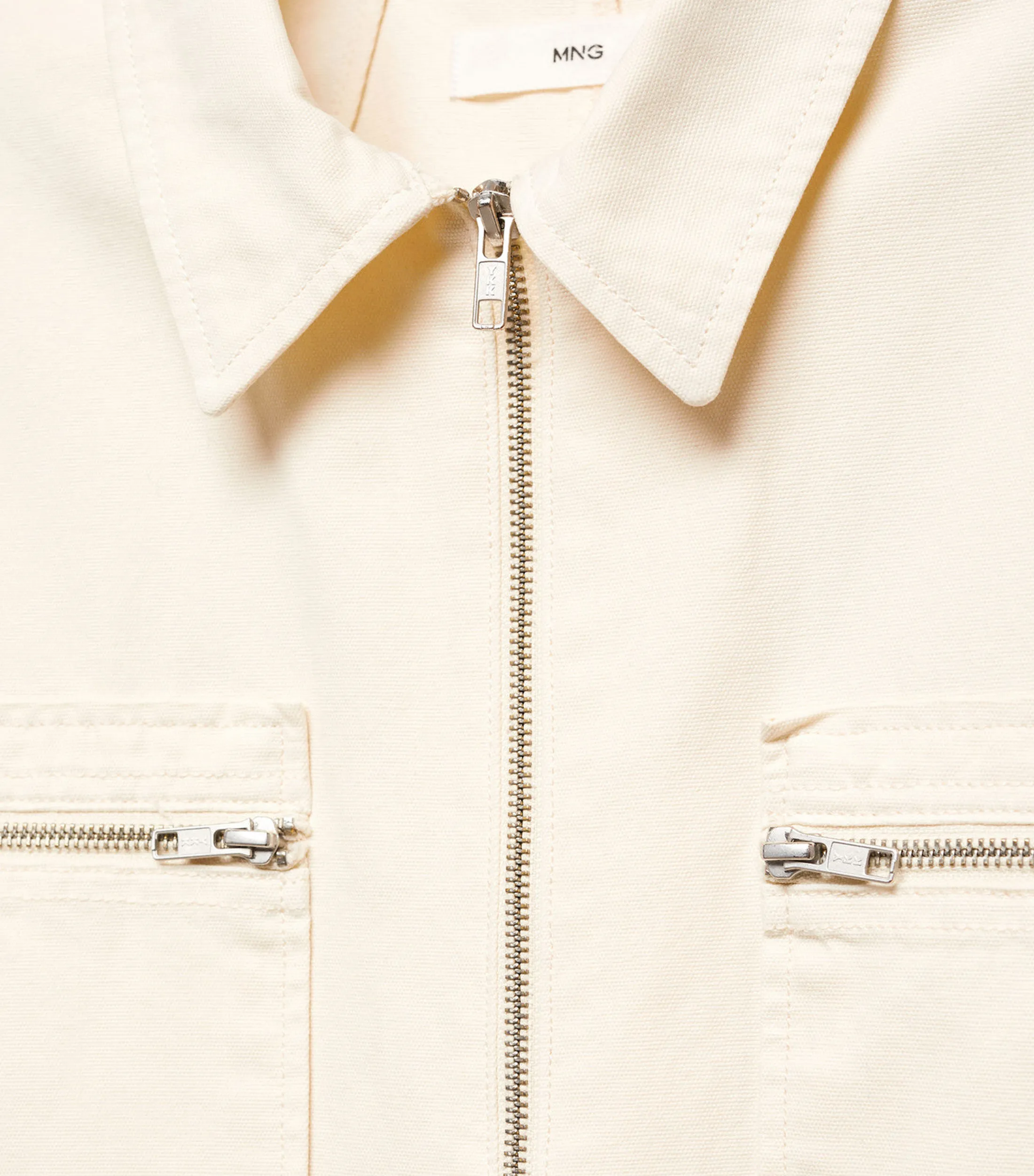 Mango Jumpsuit de corte recto en mezclilla Mujer