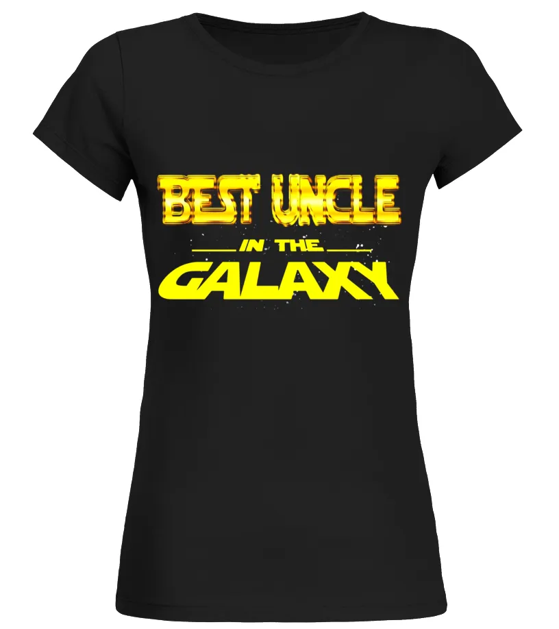 MENS BEST UNCLE IN THE GALAXY FUNNY TSHIRT COOL UNCLE GIFT  LIMITED EDITION CAMISETA CUELLO REDONDO MUJER