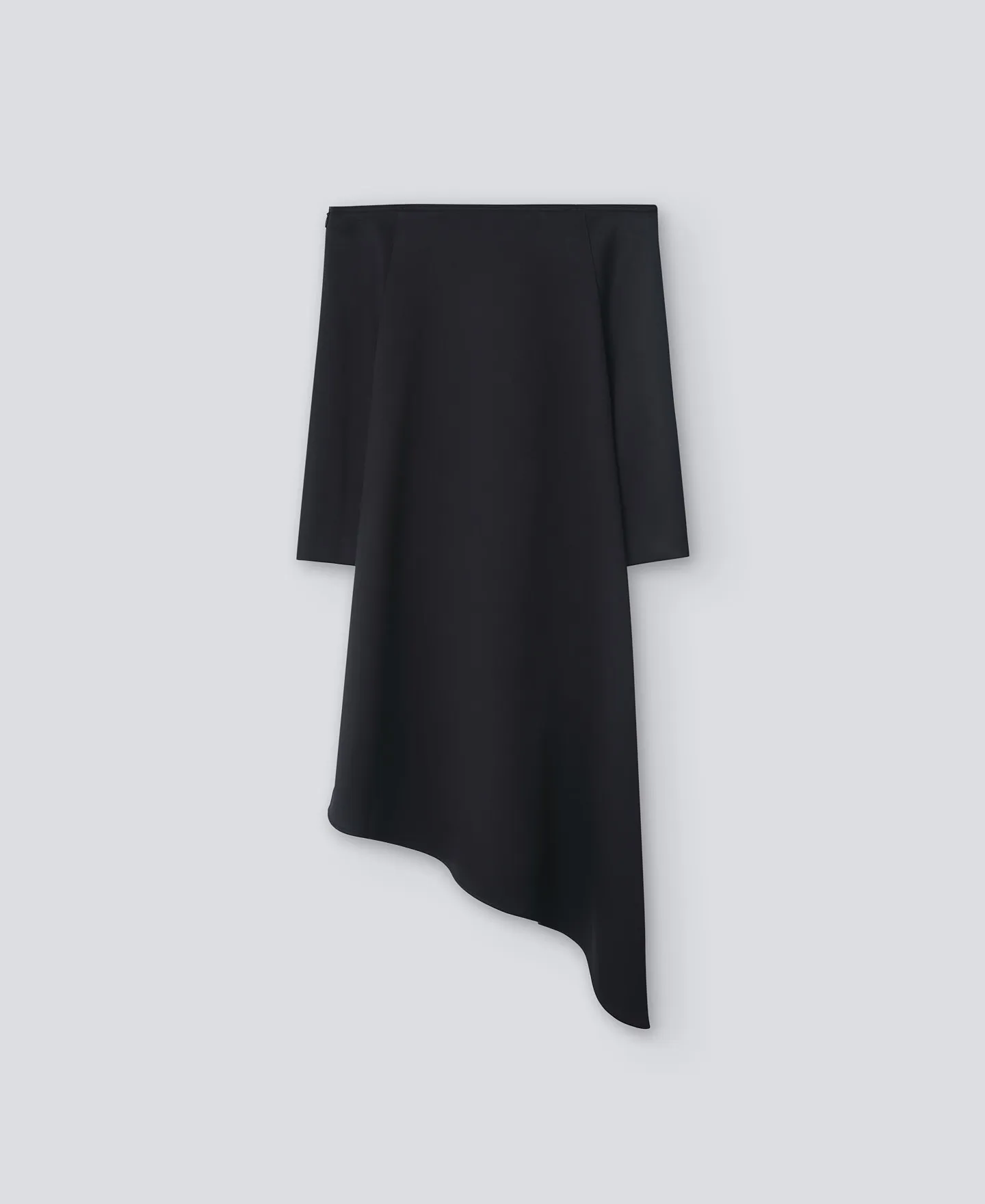 Minifalda asimétrica negra mujer