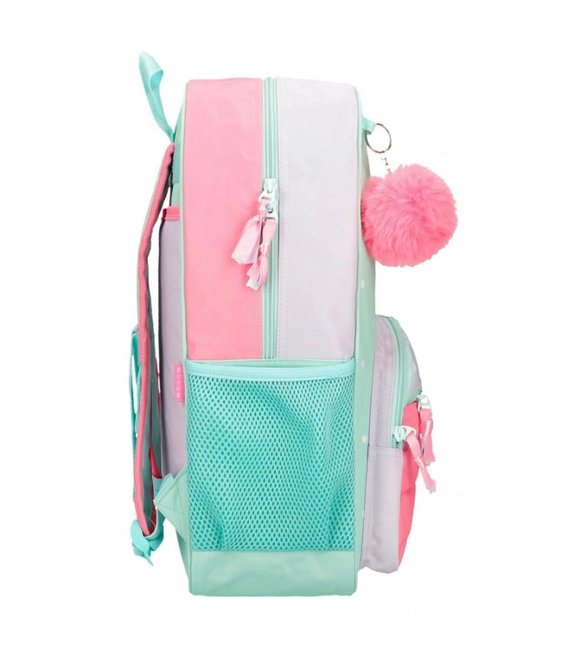 Mochila escolar Movom La vita è Bella 42 cm adaptable a carro turquesa