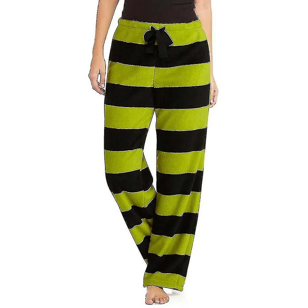 NAVIDAD MUJERES EL GRINCH PIJAMA PANTALONES NAVIDAD PIJAMA A RAYAS PANTALONES LOUNGE PANTALONESYVAN KB